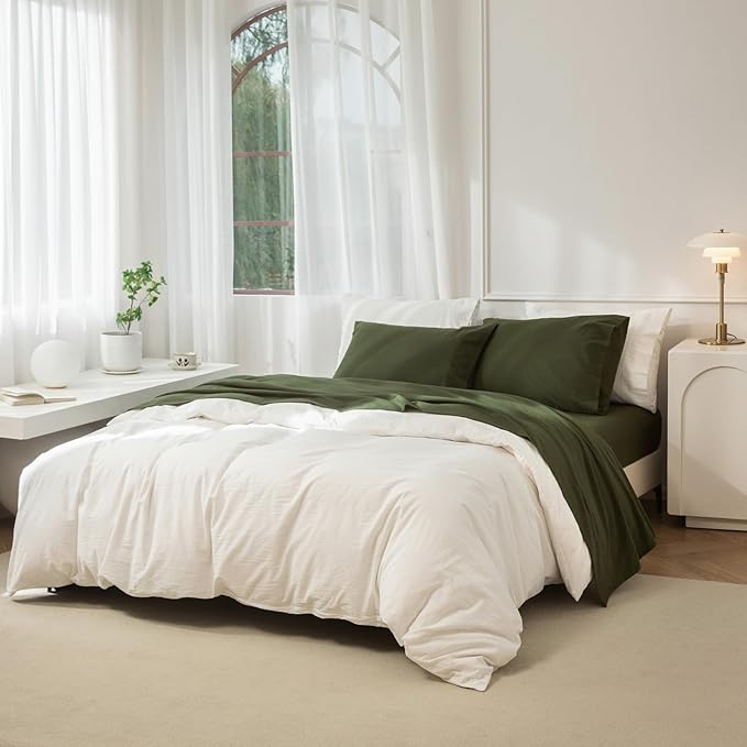 Linen Bed Sheet Set - Twin - 3 Piece