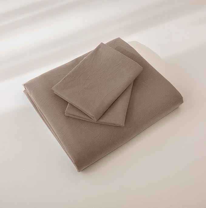 Linen Duvet Cover Set - Queen - 98 x 98 in - 3 Piece