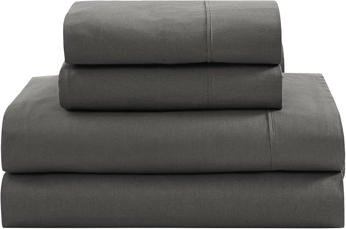 Linen Bed Sheet Set - King - 4 Piece