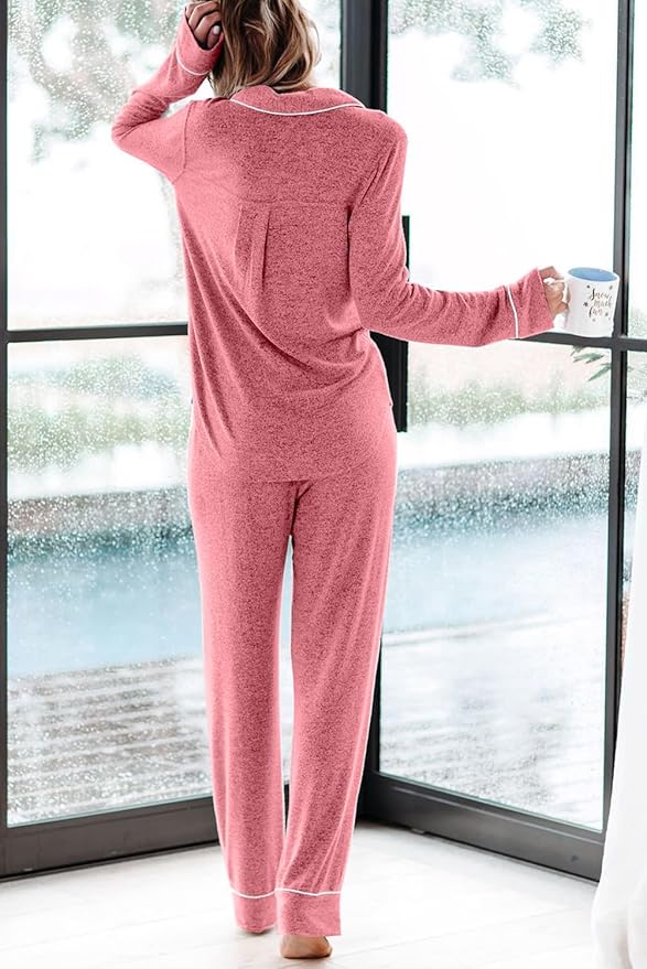 Women's Pajama Set - Long Sleeve - 2 Piece