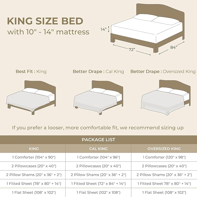 Comforter Set - King - 7 Piece