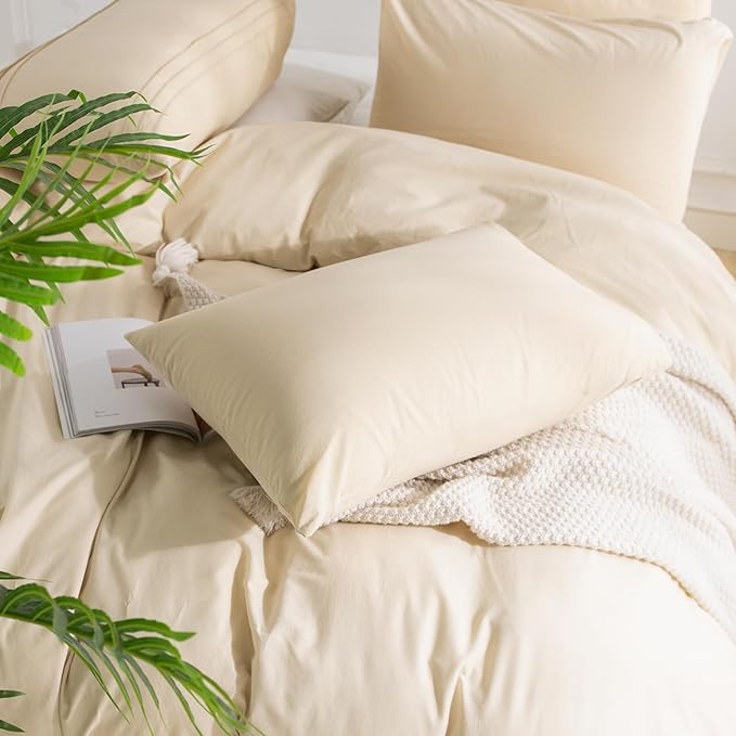 Linen Duvet Cover Set - Full - 3 Piece