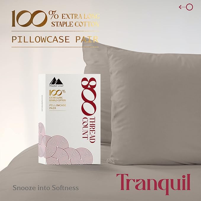 Linen Pillowcase Set - Queen - 2 Piece