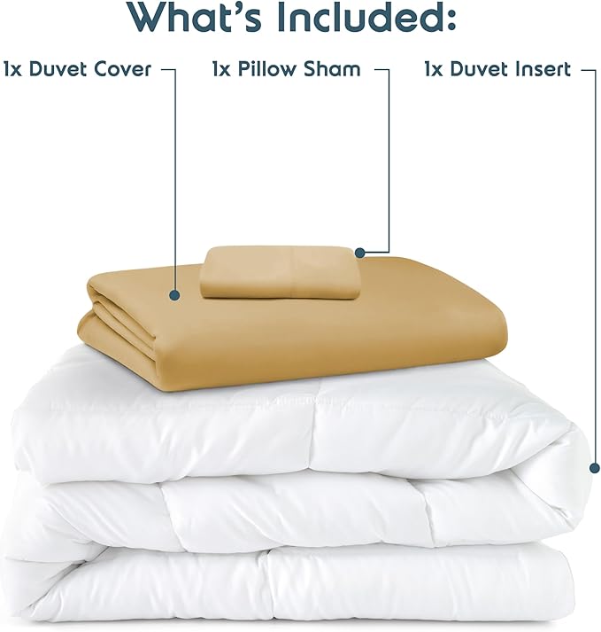 Down Alternative Duvet Cover Set - Twin - 3 Piece
