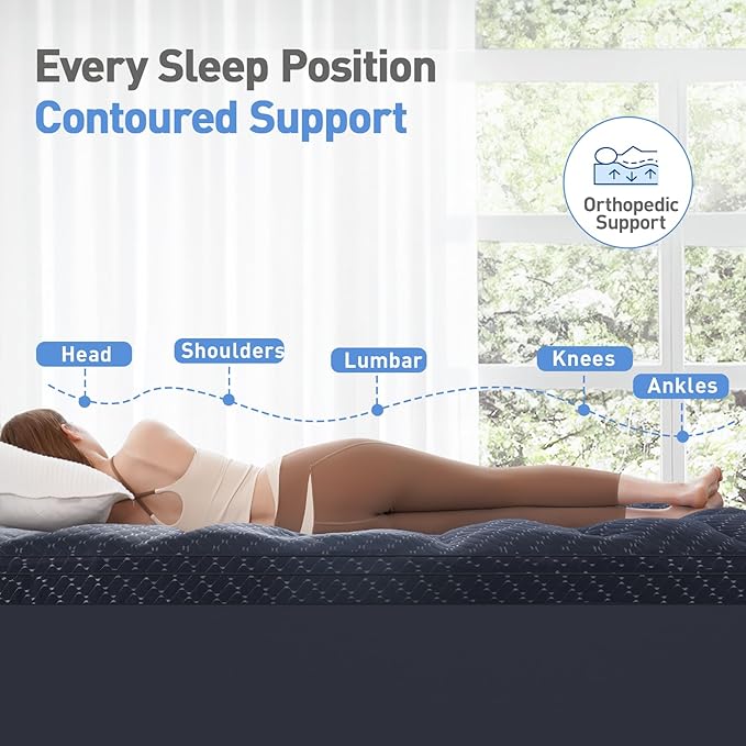 Memory Foam Cooling Mattress Topper - King - 21 in Deep Pocket
