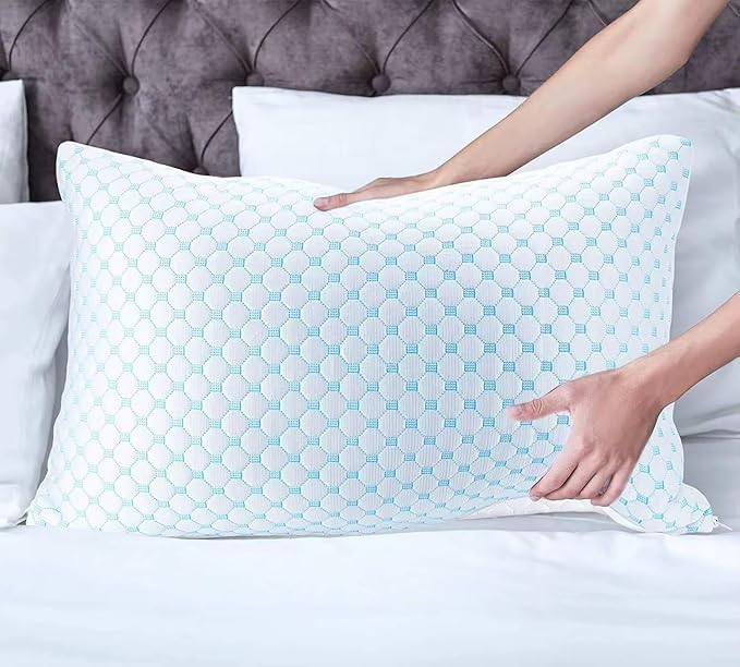 Bamboo Cooling Bed Pillow - Queen - 2 Pack