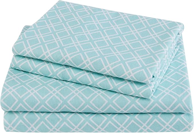 Flannel Bed Sheet Set - King - 4 Piece