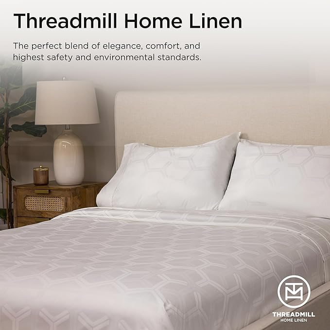 100% Cotton Cooling Bed Sheet Set - Full - 4 Piece