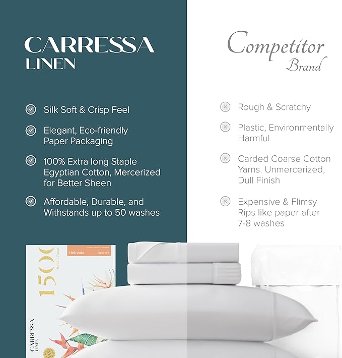 Linen Cooling Bed Sheet Set - California King - 4 Piece