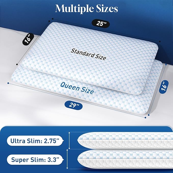 Memory Foam Bed Pillow - Standard