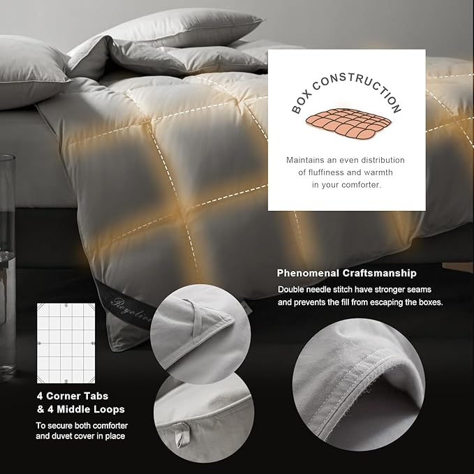 100% Cotton Duvets Down Comforter - King