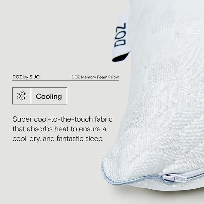 Memory Foam Cooling Bed Pillow - Queen