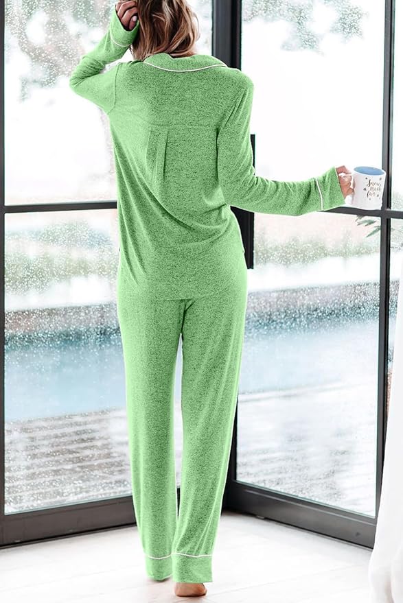 Women's Pajama Set - Long Sleeve - 2 Piece