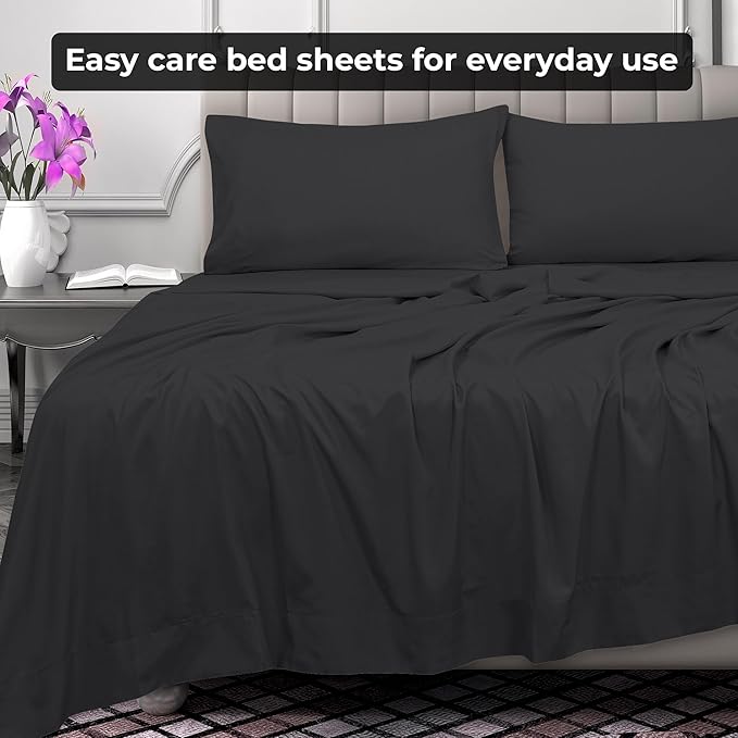 Microfiber Flat Sheet - Twin XL - 2 Pack