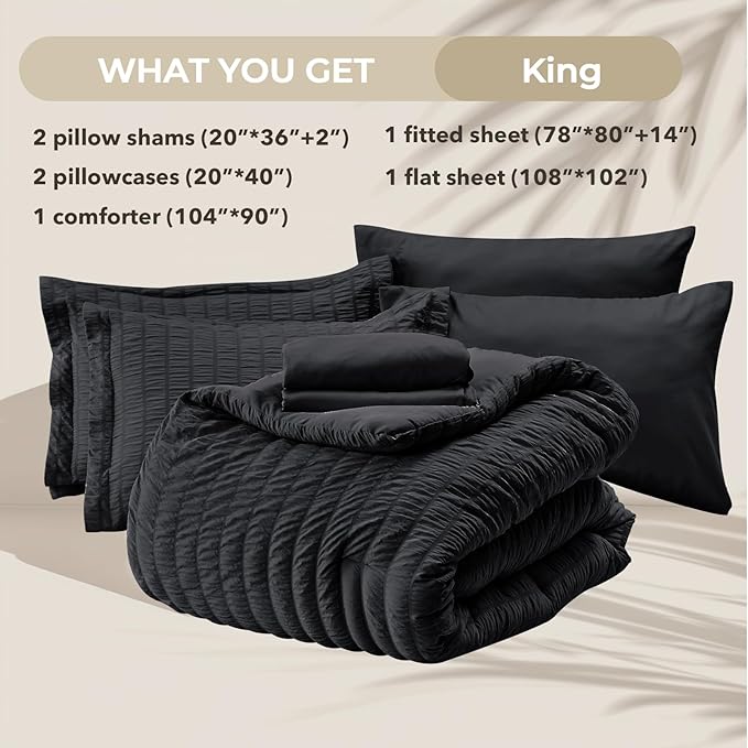 Comforter Set - King - 7 Piece