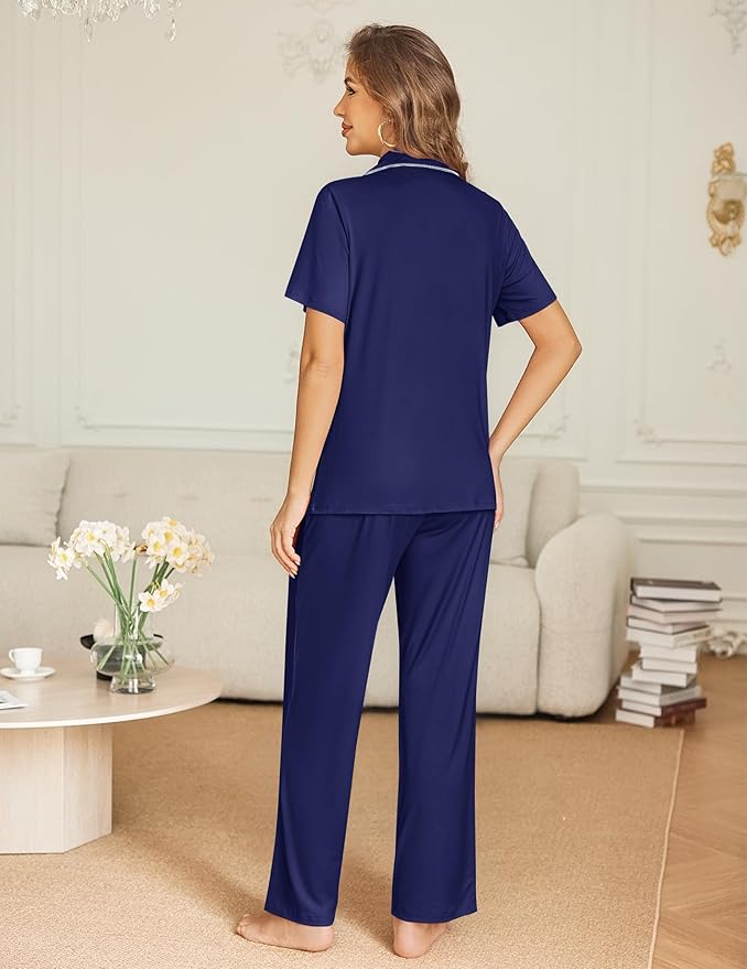 Pants Pajama Set - Short Sleeve - 2 Piece