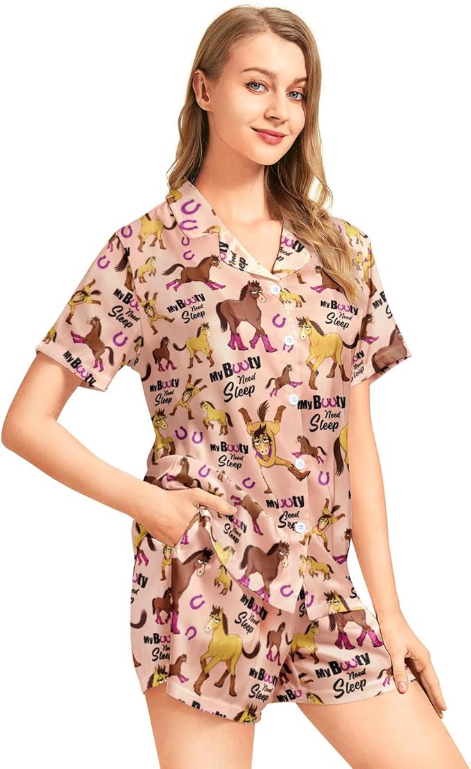Women's Pajama Set - Short Sleeve - 2 Piece