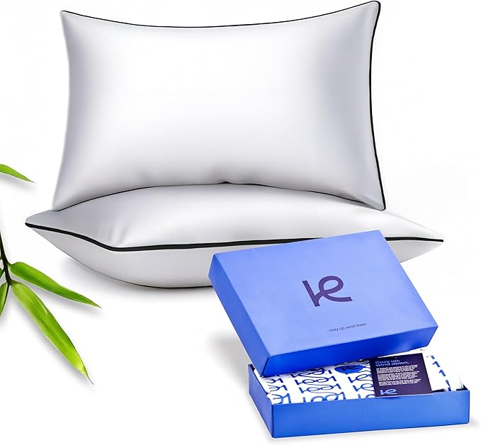 Bamboo Cooling Pillowcase Set - Queen - 2 Piece