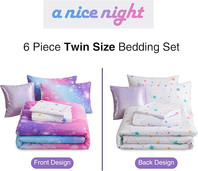 Comforter Set - Twin - 6 Piece