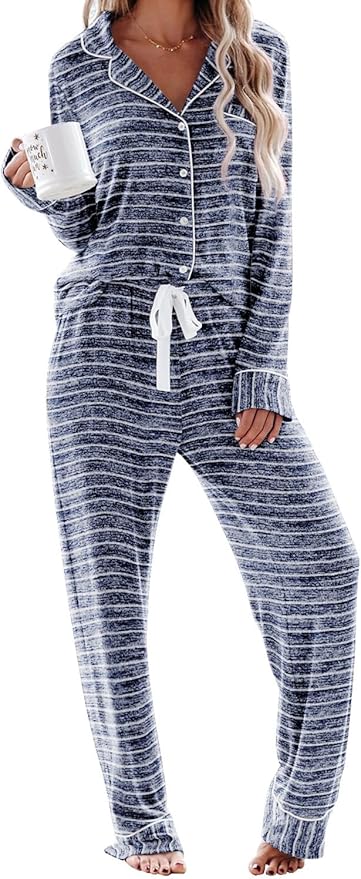 Women's Pajama Set - Long Sleeve - 2 Piece