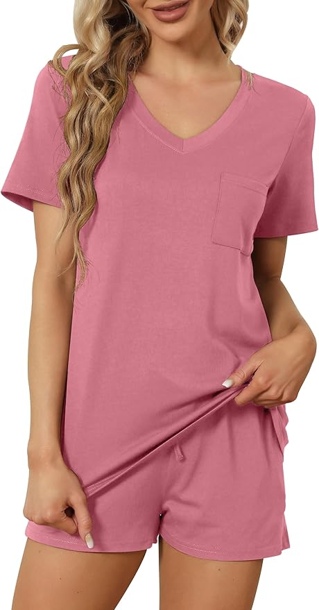 Women's Pajama Set - Short Sleeve - 2 Piece