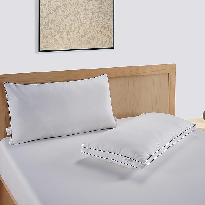 Linen Bed Pillow - Standard - 4 Piece