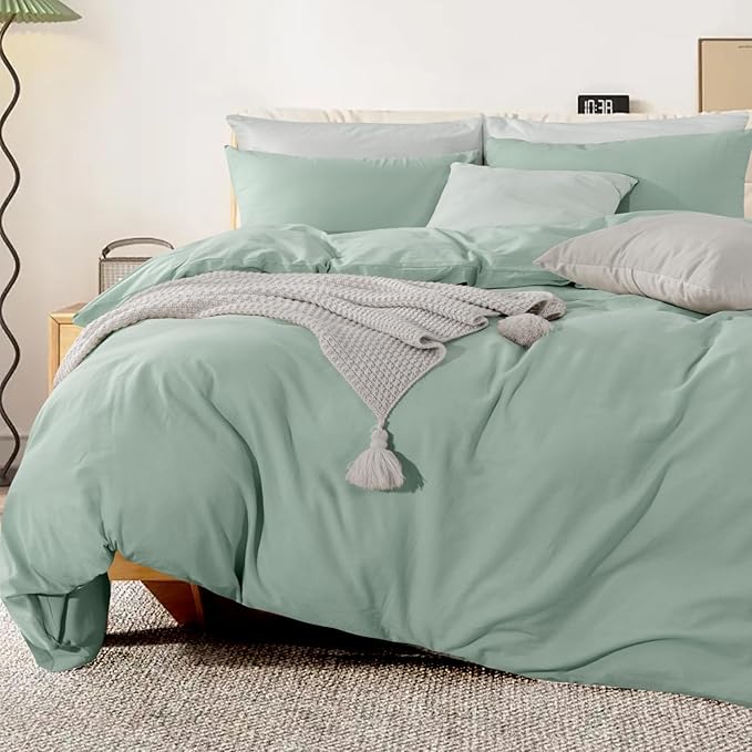 Linen Duvet Cover Set - King - 3 Piece