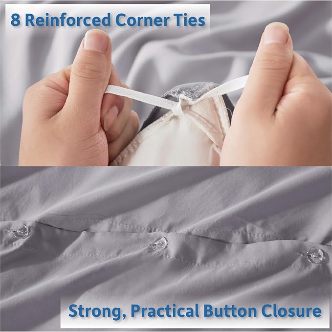 Down Alternative Duvet Cover Set - King - 4 Piece