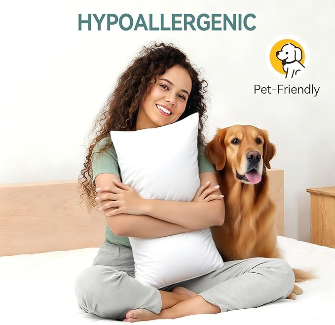 Microfiber Hypoallergenic Pillow Insert - 2 Piece