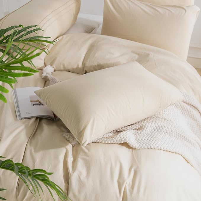 Linen Duvet Cover Set - Queen - 3 Piece
