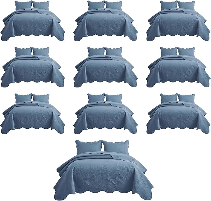 Microfiber Quilt Set - Twin - 10 Pack
