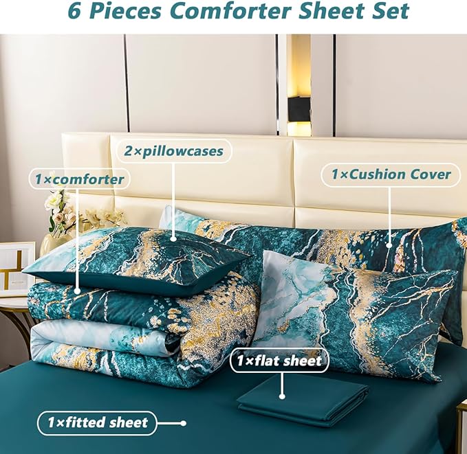 Comforter Set - Full - 6 Piece