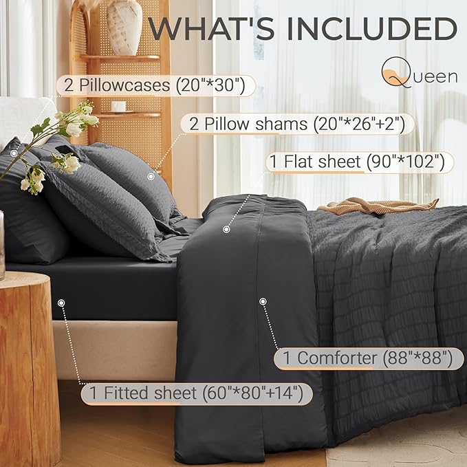Comforter Set - Queen - 7 Piece