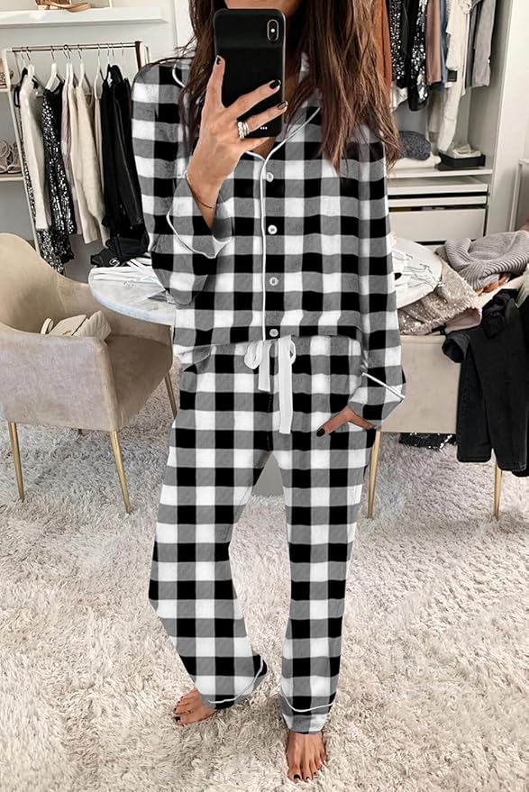 Women's Pajama Set - Long Sleeve - 2 Piece