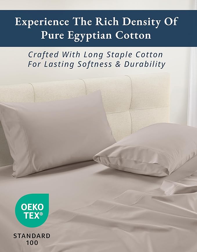 Linen Bed Sheet Set - Queen - 4 Piece