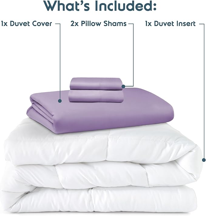 Down Alternative Duvet Cover Set - Queen - 4 Piece
