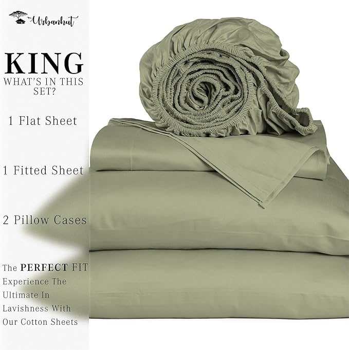 Bed Sheet Set - King - 16 in Deep Pocket - 4 Piece