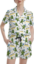 Women's Pajama Set - Short Sleeve - 2 Piece