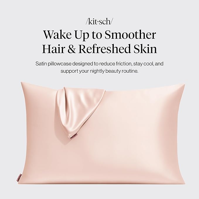 Satin Cooling Pillowcase Set - Queen - 2 Piece