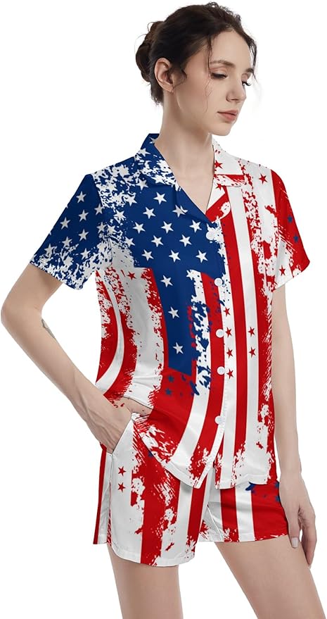 Women's Pajama Set - Short Sleeve - 2 Piece
