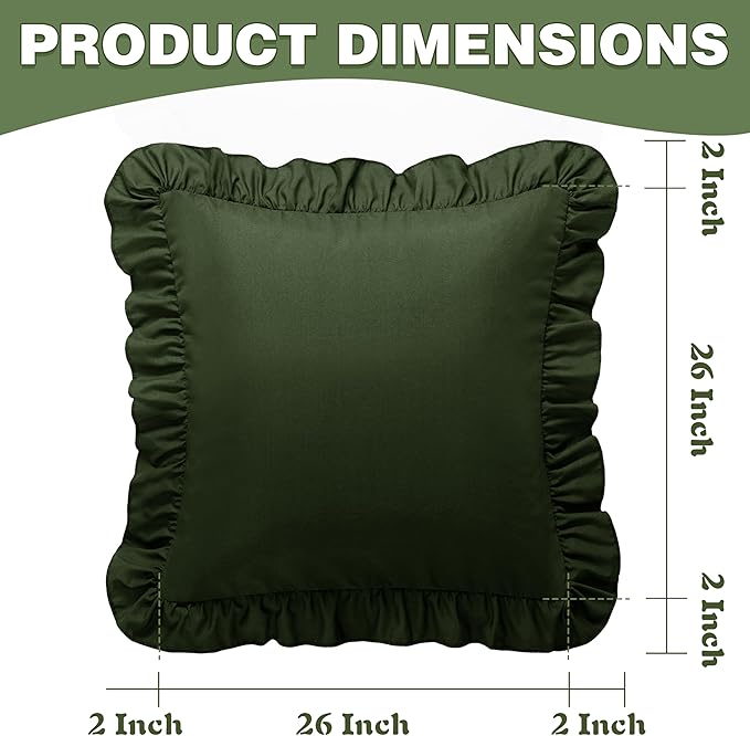 Microfiber Pillowcase Set - 26 x 26 in - 2 Piece