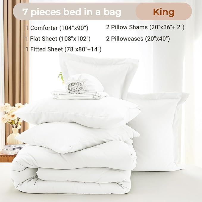 Comforter Set - King - 7 Piece