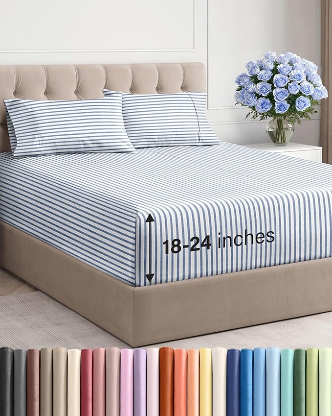 Cooling Bed Sheet Set - Twin - 4 Piece