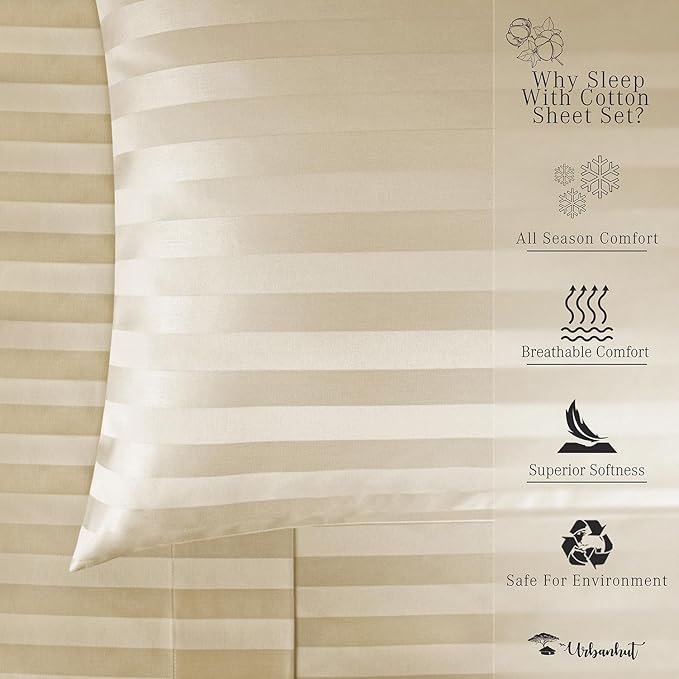 Bed Sheet Set - California King - 16 in Deep Pocket - 4 Piece