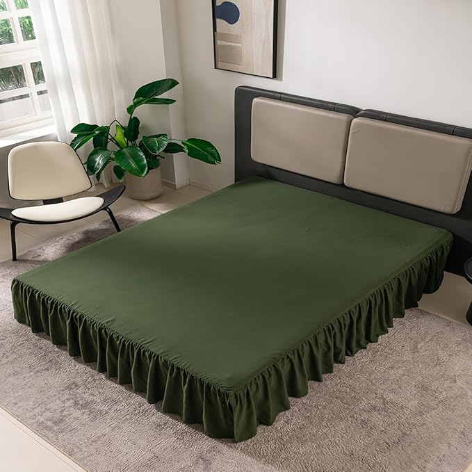 Microfiber Bed Skirt - Full - 14 in Drop