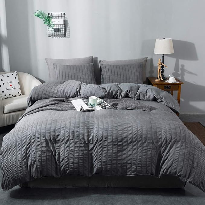 Microfiber Duvet Cover Set - Full - 80 x 90 in - 3 Piece