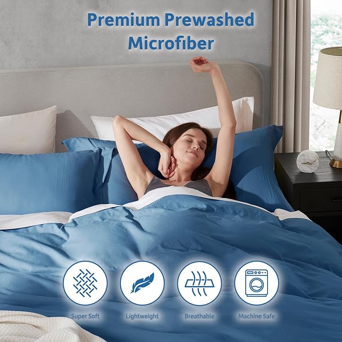 Duvet Cover Set - King - 104 x 90 in - 3 Piece