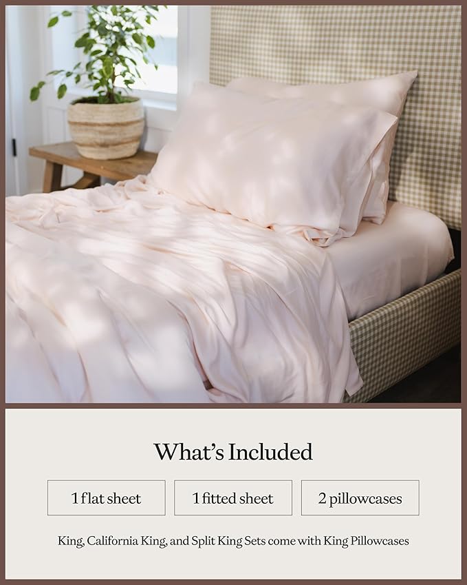 Bamboo Bed Sheet Set - Twin - 4 Piece