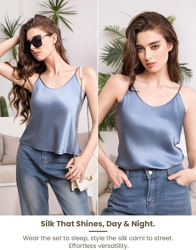 Women's Mulberry Silk Shorts Pajama Set - 2 Piece