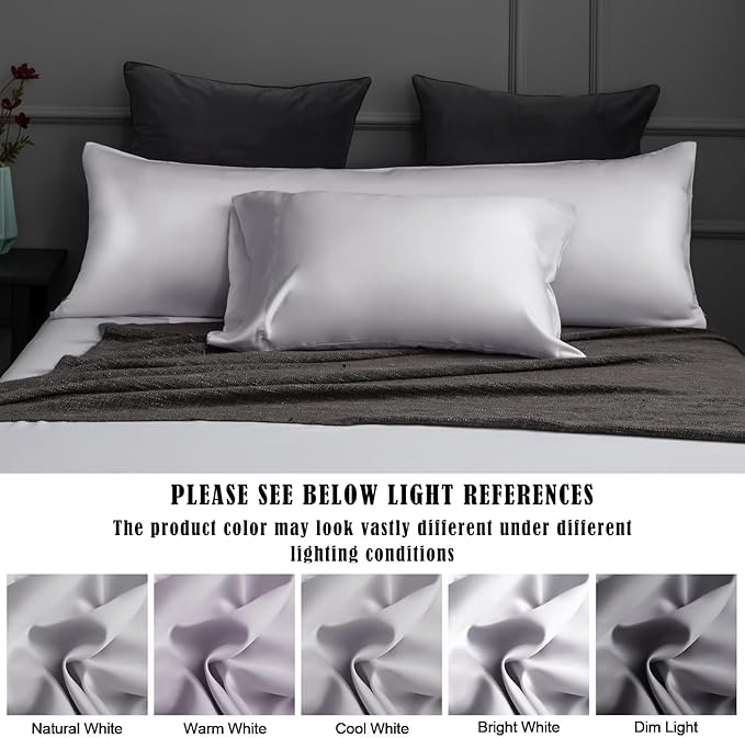Bamboo Cooling Pillowcase Set - Queen - 20 x 30 in - 2 Pack - 2 Piece